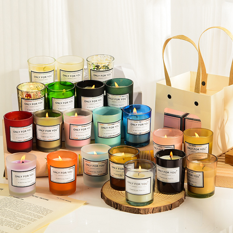 Scented Candle Luxury - شمعة عطرية صغيرة، صندوق هدايا فاخر