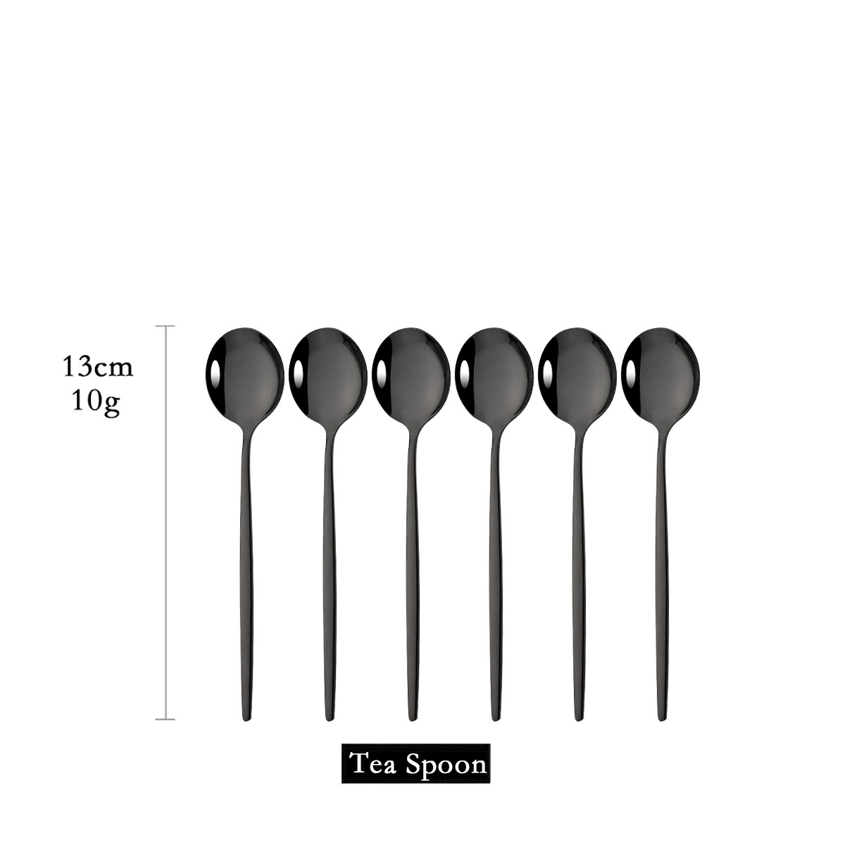 Gold Cutlery Flatware - 6 قطعة الشاي القهوة اثارة ملاعق