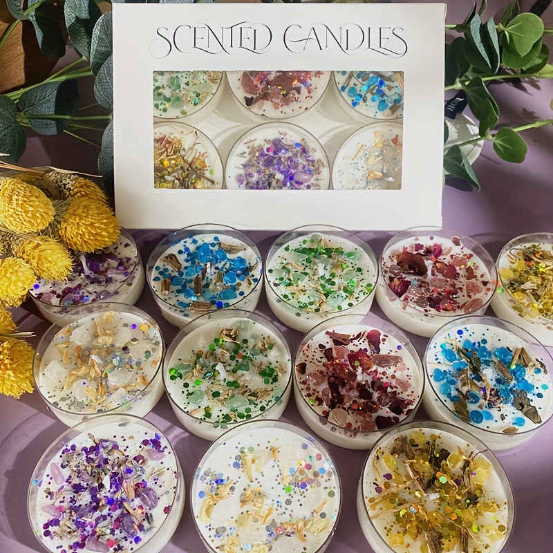 Scented Candle Luxury - مجموعة من 6 شموع معطرة عطر