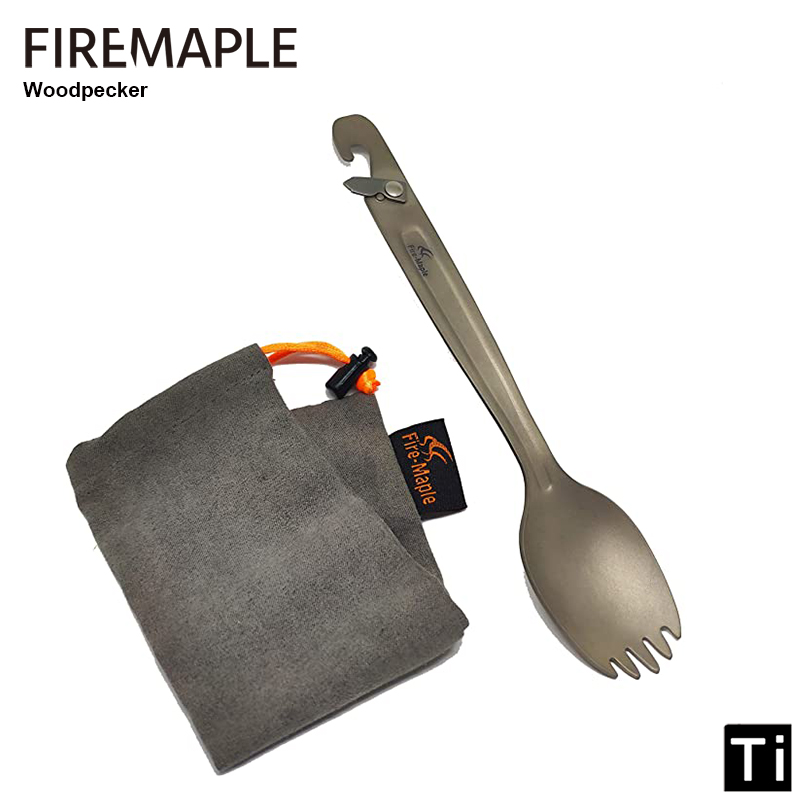 Gold Cutlery Flatware - النار القيقب التيتانيوم سبورك مع متعددة