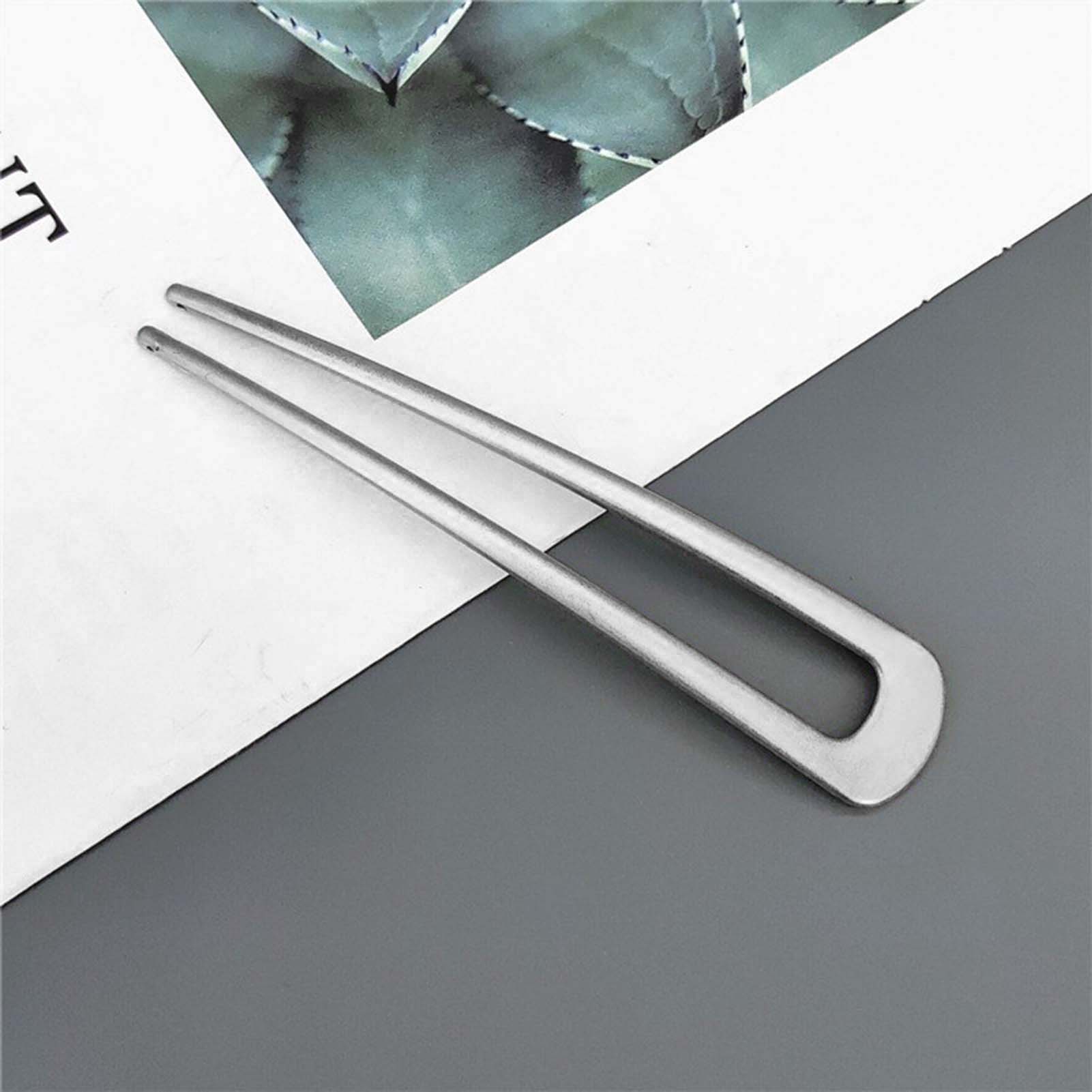 دبابيس شعر فرنسية على شكل حرف  - مراجعة Gold Cutlery Flatware وسعره