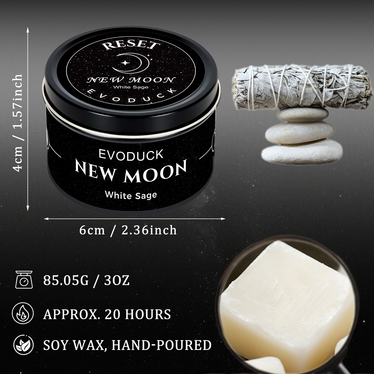 شمعة معطرة جديدة برائحة القمر، - مراجعة Scented Candle Luxury وسعره