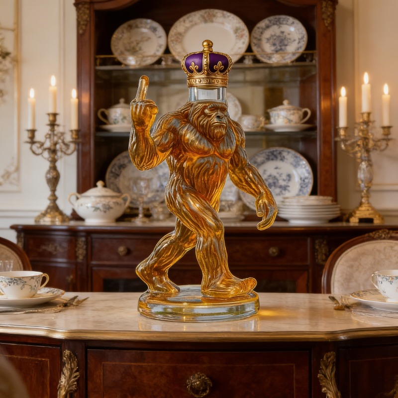 قارورة ويسكي على شكل تاج بيج ف - مراجعة Glass Decanter Whiskey وسعره