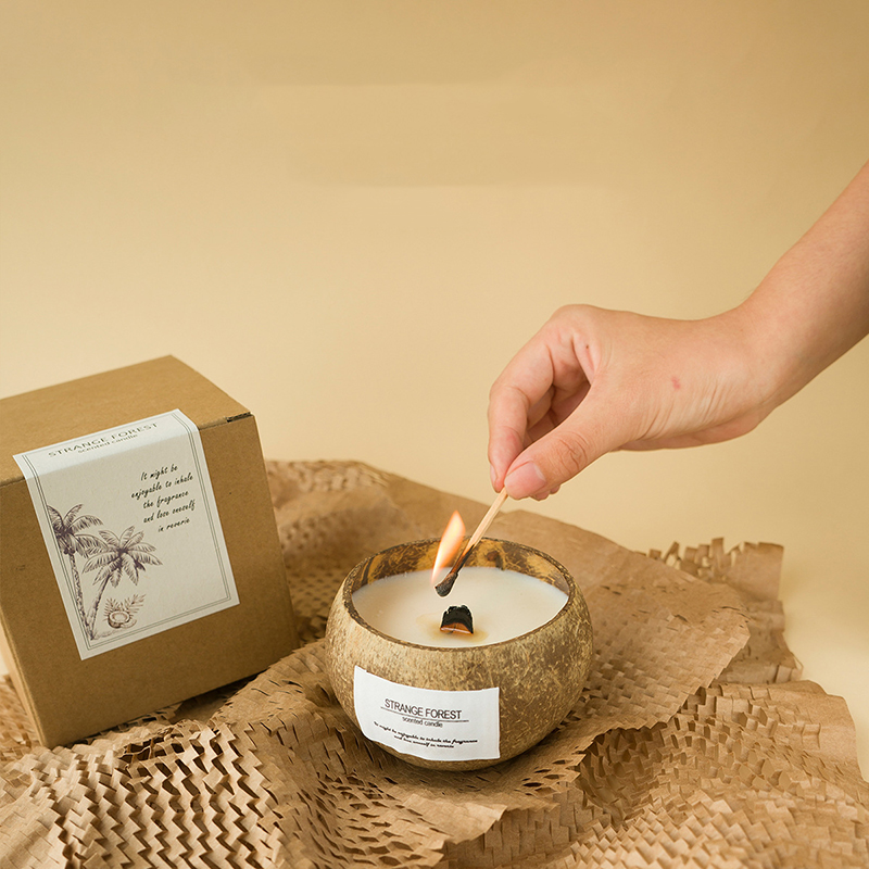 شمعة عطرية على شكل قشرة جوز ال - مراجعة Scented Candle Luxury وسعره