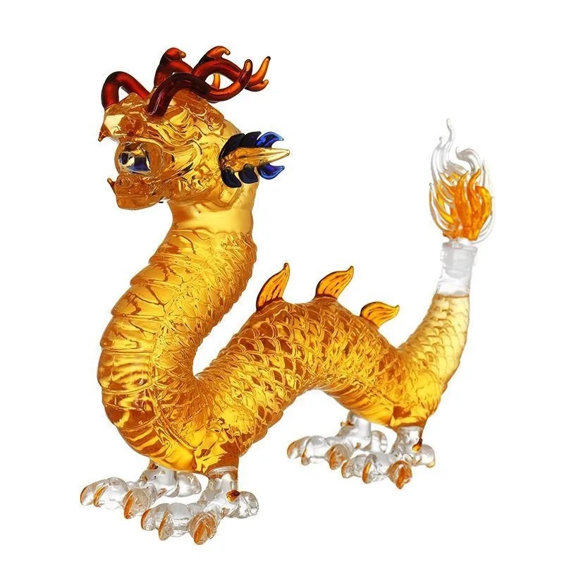 التنين على شكل الصينية زودياك  - مراجعة Glass Decanter Whiskey وسعره