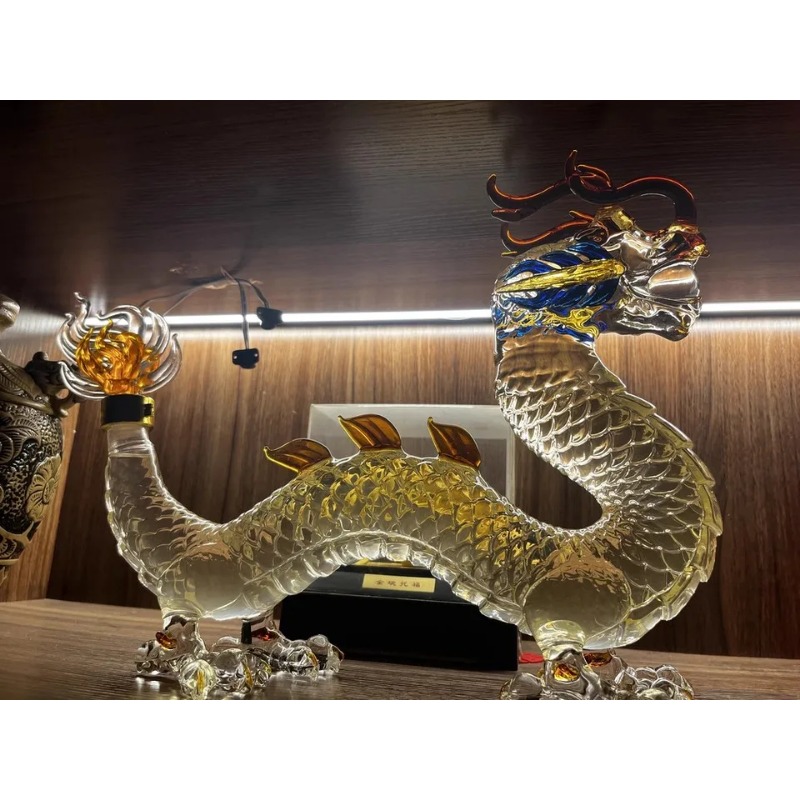 التنين على شكل الصينية زودياك  - مراجعة Glass Decanter Whiskey وسعره