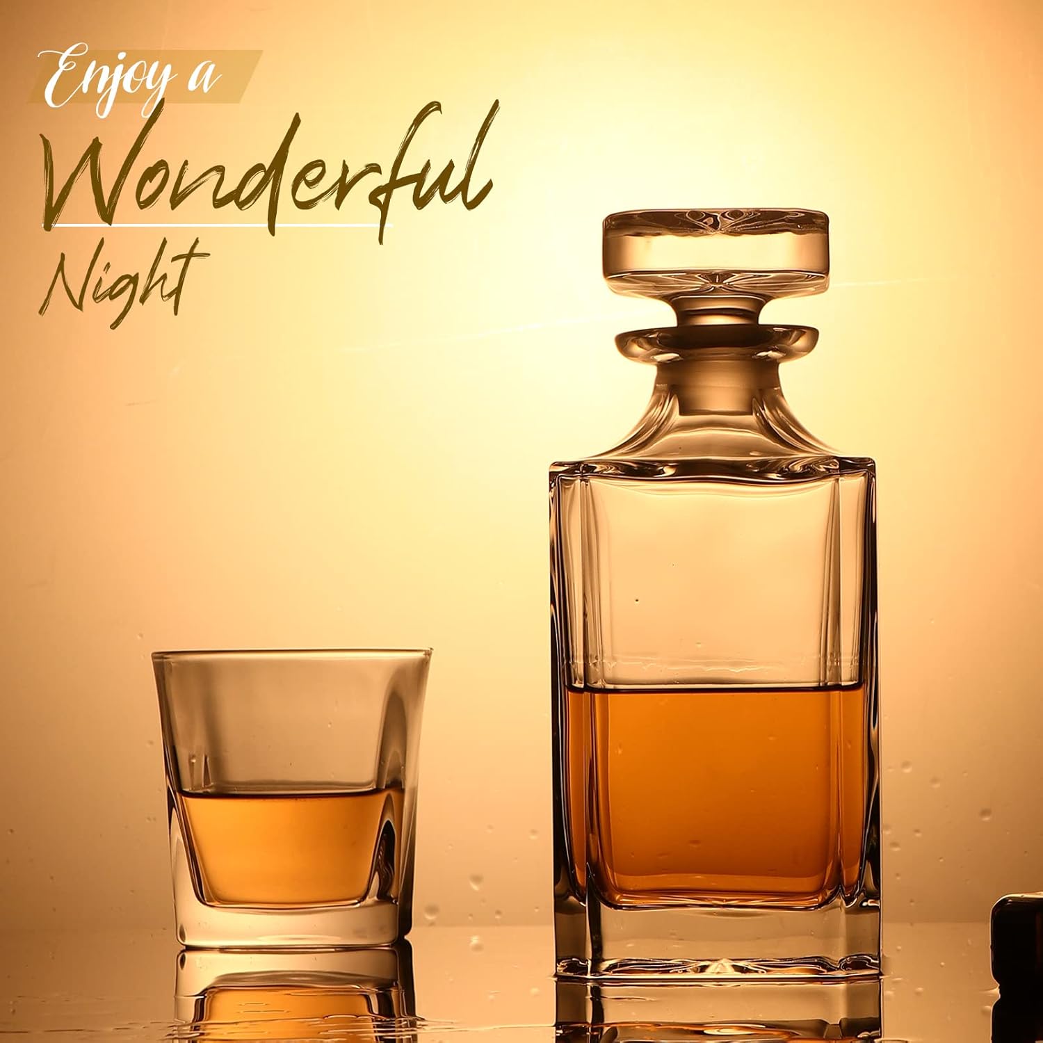 دورق زجاجي - دورق ويسكي للنبيذ - مراجعة Glass Decanter Whiskey وسعره